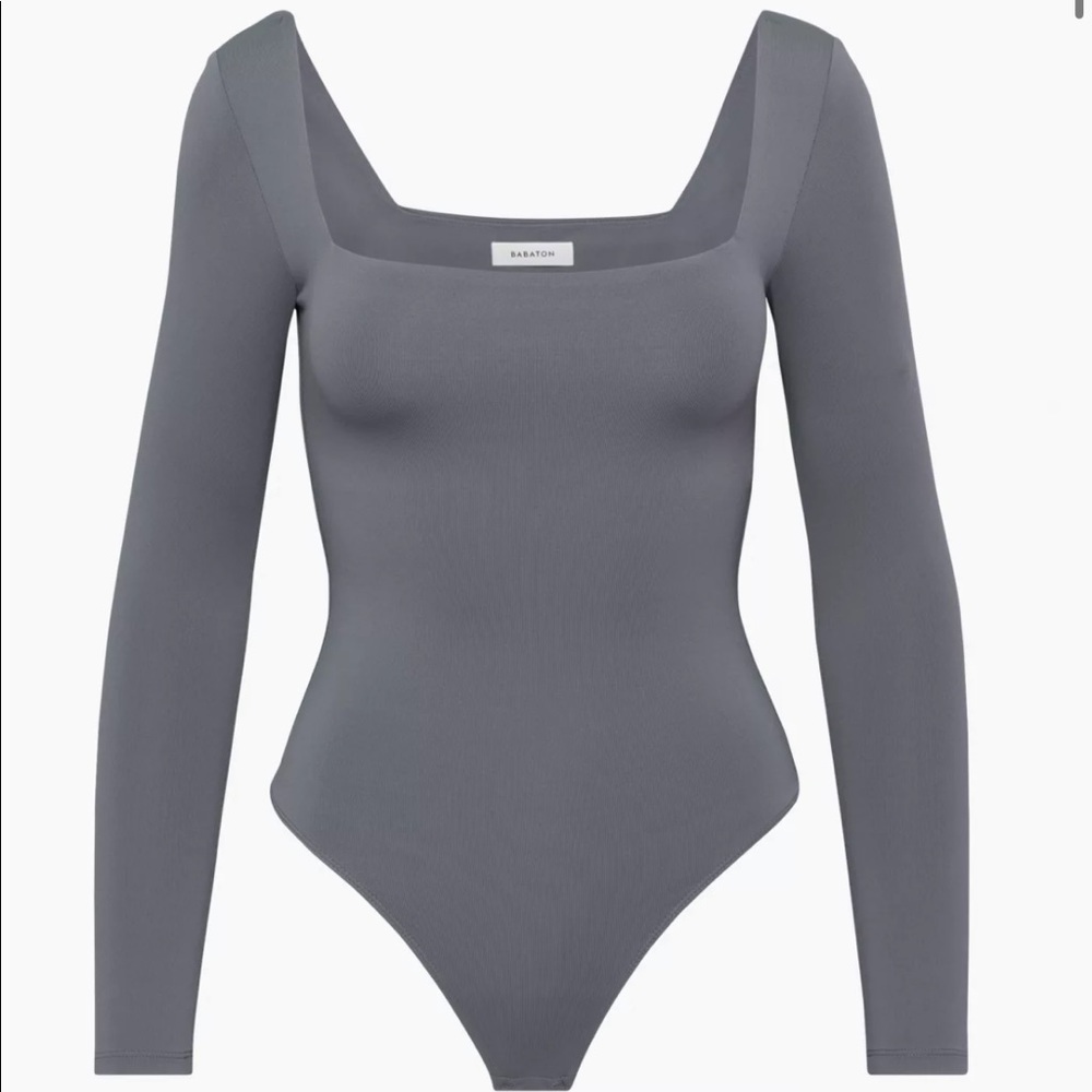 Aritzia Babaton squareneck long sleeve bodysuit